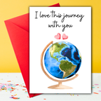 Happy Anniversary Card for Husband, Happy Anniversary Card for Wife, 1 year anniversary paper gifts, Happy 1st Anniversary for Him Her, Paper, Romantic 1 Year Anniversary Card, First One Year Anniversary Girlfriend