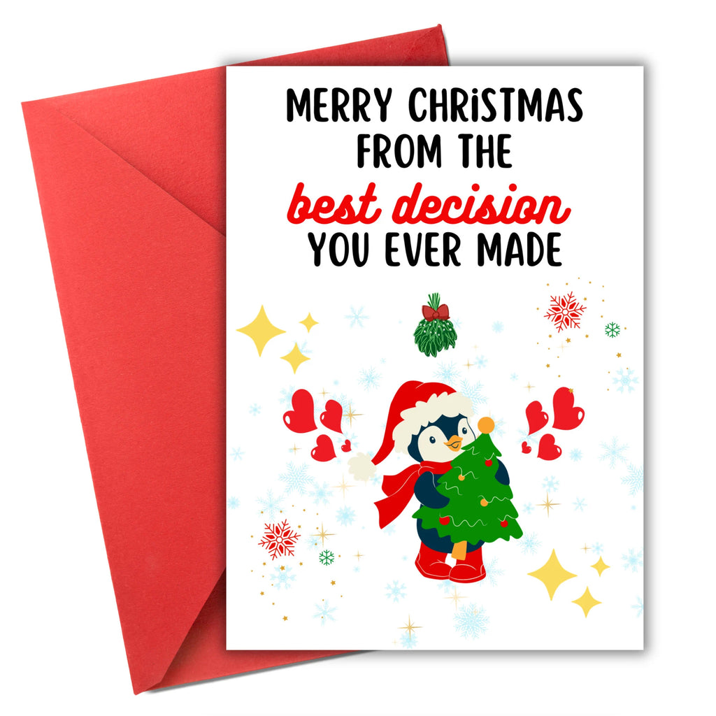 Funny Christmas Card For Boyfriend, Merry Christmas Card for Husband, Christmas Card for Wife, Partner Xmas Ex, Christmas Card for Boyfriend