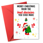 Funny Christmas Card For Boyfriend, Merry Christmas Card for Husband, Christmas Card for Wife, Partner Xmas Ex, Christmas Card for Boyfriend