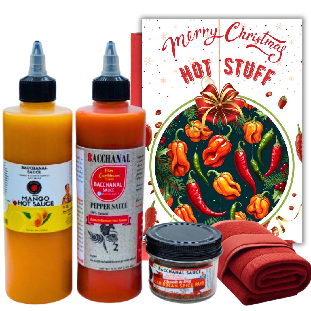 Hot Sauce Gift Set, Hot Sauce Variety Pack, Spicy Sauce Gift Set, Hot Sauce Gifts for Men Gourmet Food Christmas Gifts for Hot Sauce Lovers