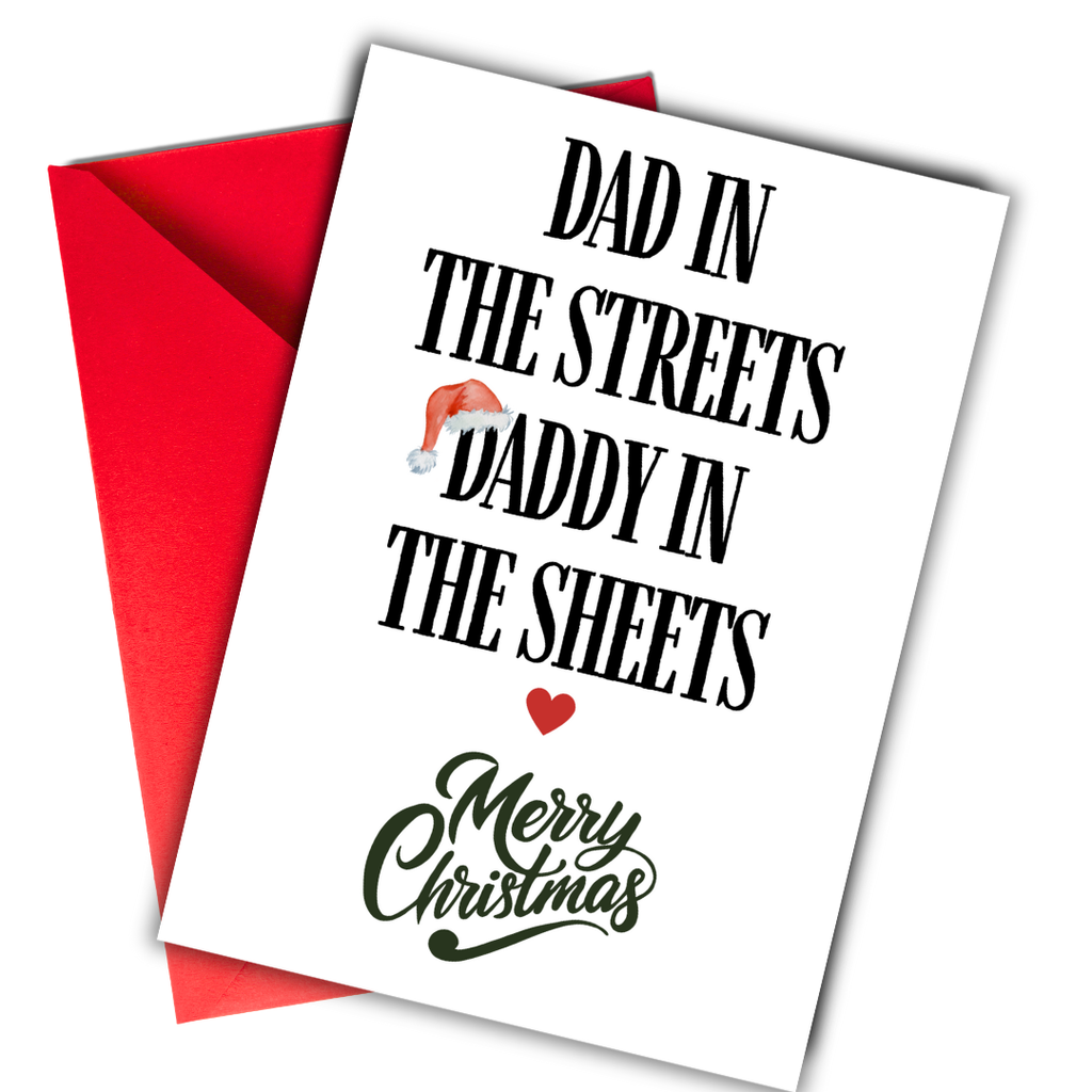 Dirty Christmas Card for Husband, Christmas Card for Boyfriend, Funny, Naughty Christmas Card Gift from Wife, Girlfiend Fiancee, Funny Rude Holiday Card, Christmas Card for Adults