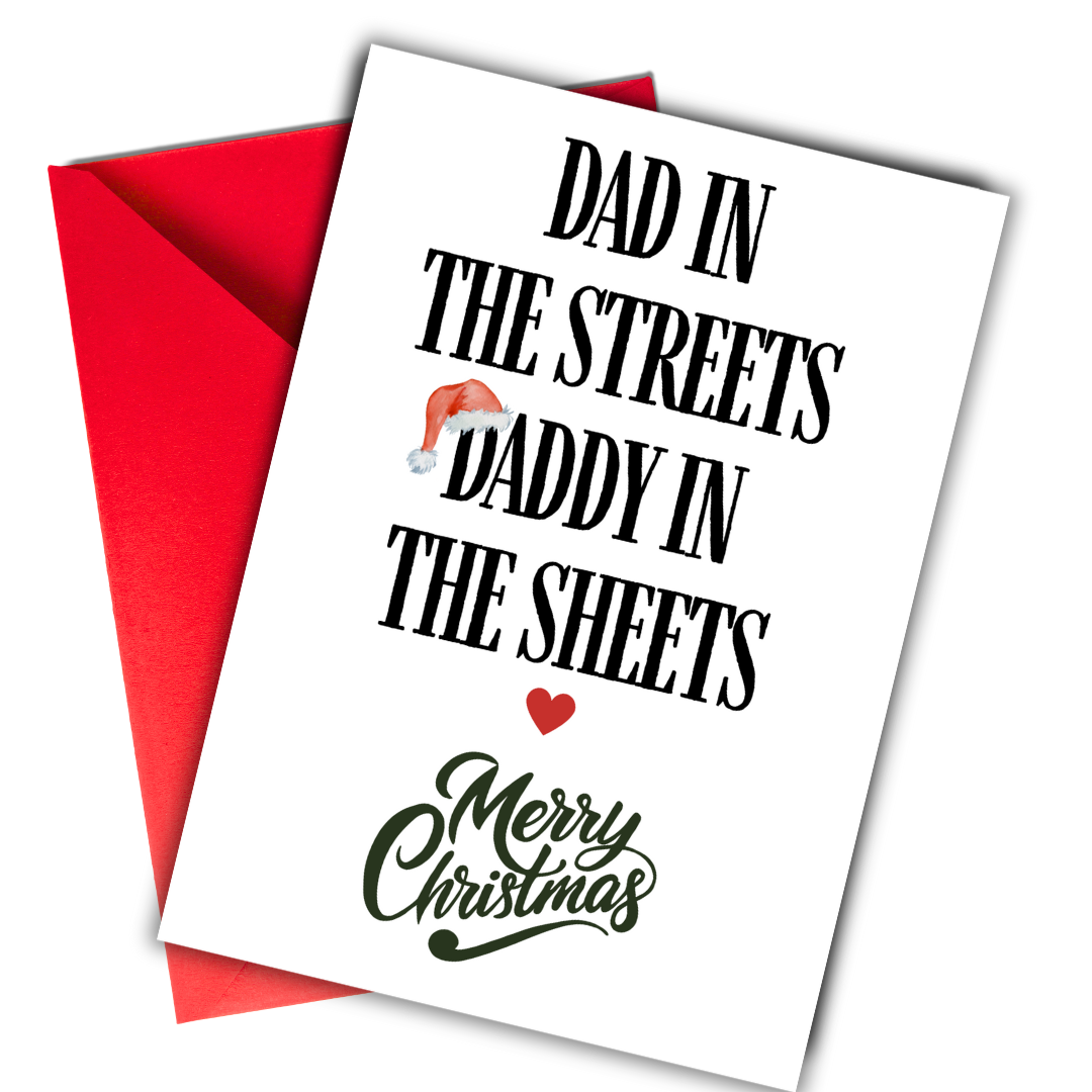 Dirty Christmas Card for Husband, Christmas Card for Boyfriend, Funny, Naughty Christmas Card Gift from Wife, Girlfiend Fiancee, Funny Rude Holiday Card, Christmas Card for Adults