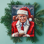 Donald Trump Christmas Card, Funny Trump Christmas Card, Coworker Christmas Gag Gift, White Elephant, Secret Santa Coworker, Holiday Greeting Card, Xmas Card for Dad, Mom, Husband, Friend, Colleague