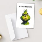 Grinch Christmas Card, Funny Grinch Greeting Card, Hilarious Grinch Card, Grinch birthday Card, Sarcastic Birthday Card for Her, Him, Best Friend Coworker