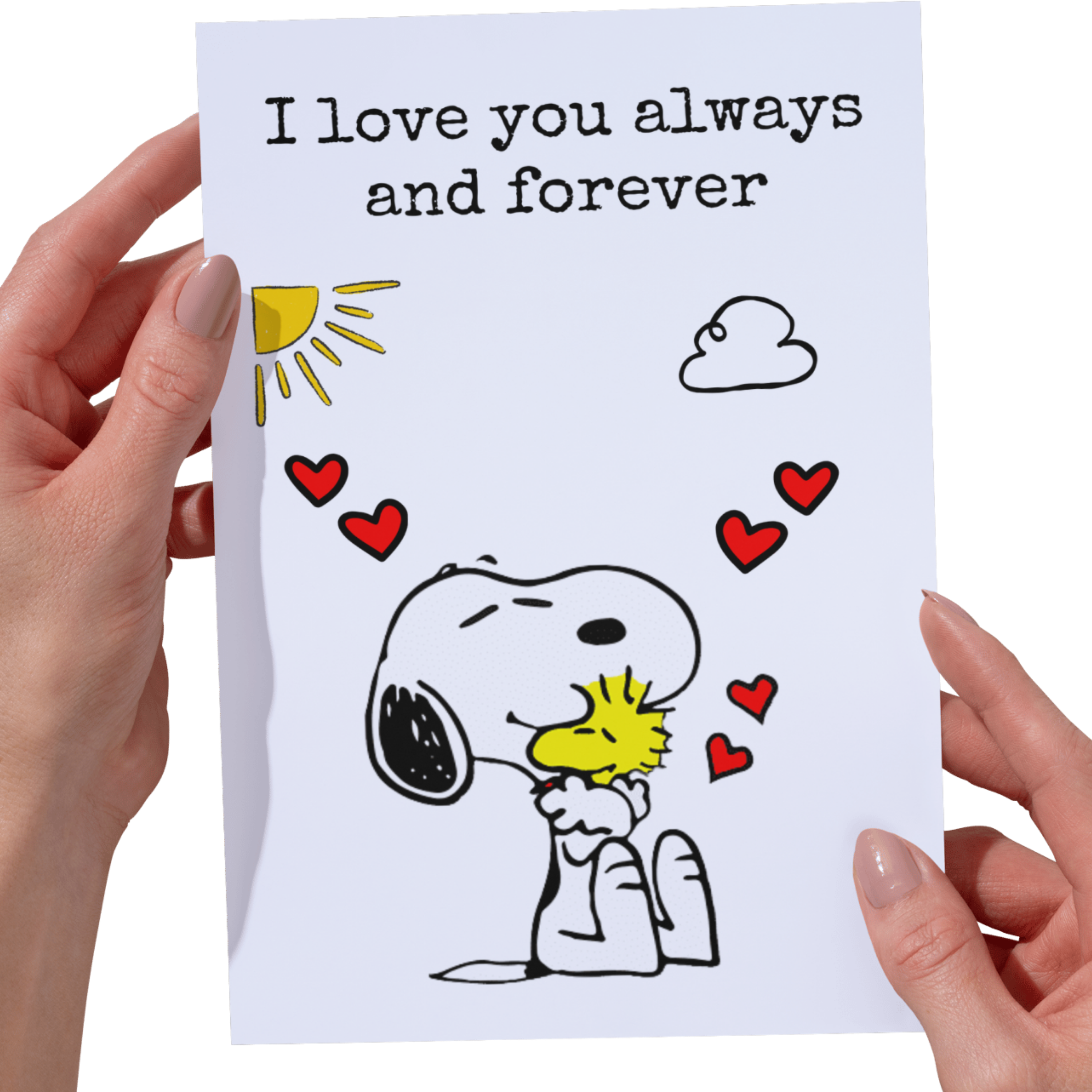 Peanuts Valentines Day Card, Valentines Day Cards Gifts for Him Her, Valentines Day Card for Husband Wife Boyfriend Girlfriend Fiance Fiancee Men Women Heartfelt Romantic Love Dog Decorations