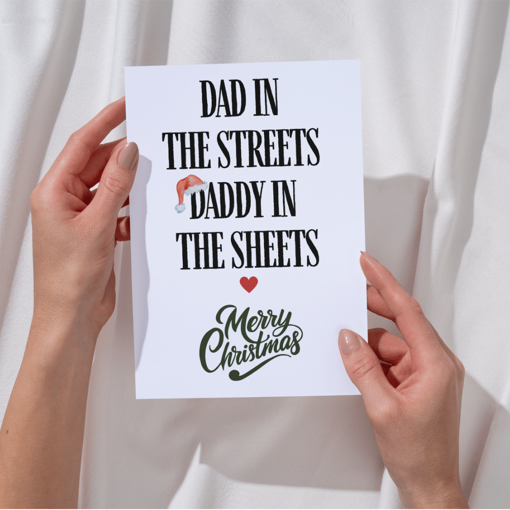Dirty Christmas Card for Husband, Christmas Card for Boyfriend, Funny, Naughty Christmas Card Gift from Wife, Girlfiend Fiancee, Funny Rude Holiday Card, Christmas Card for Adults