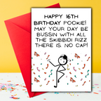 Birthday Card for 16 year old Boy, for Son, Funny 16th Birthday, Teen birthday Gift card, 16th birthday cards, sweet sixteen birthday cards