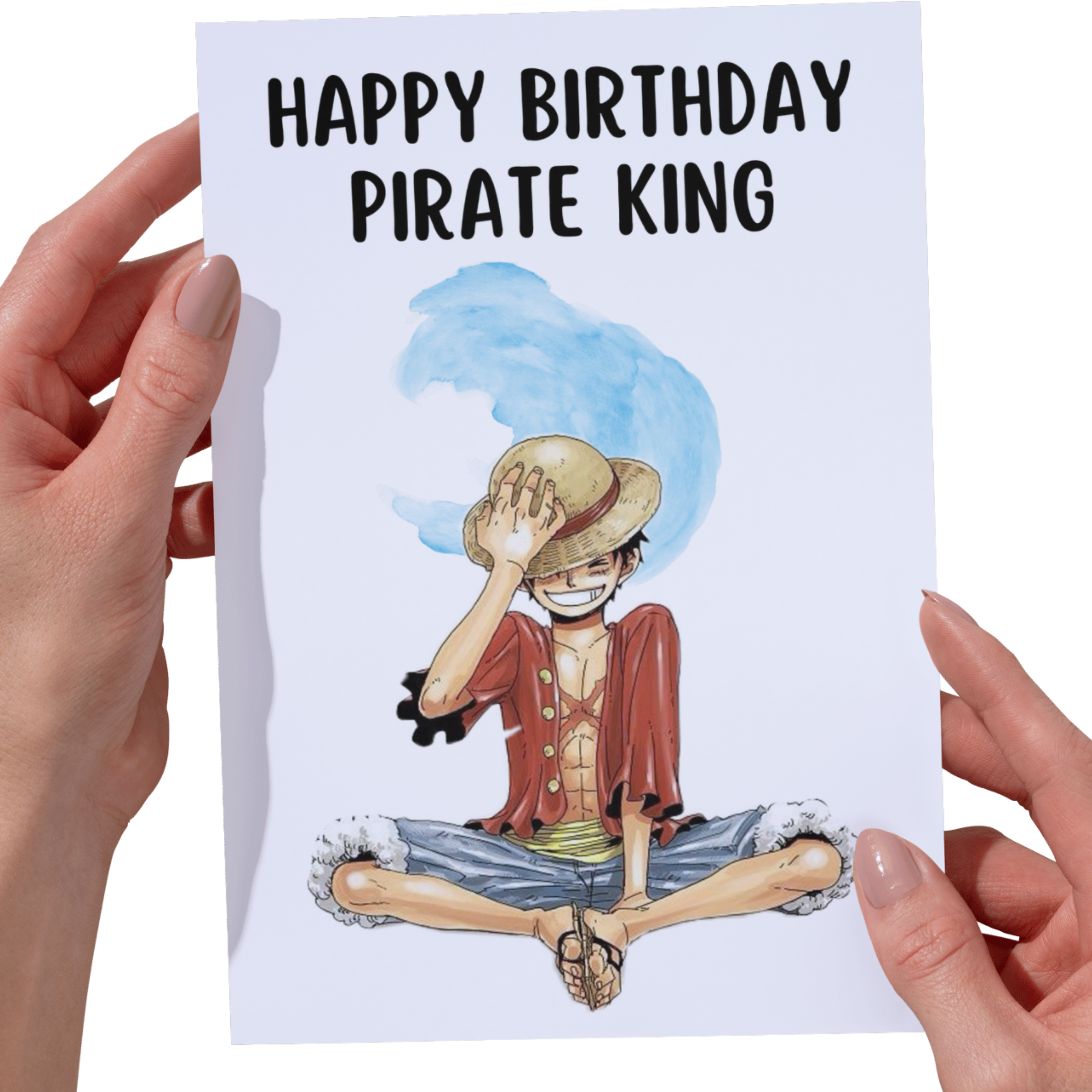 The Real Pirate King Birthday Card Anime Greeting Card  Anime Gifts Birthday Gift for Anime Fan funny Birthday Card Pirate King greeting card for son, boy, men, friend, boyfriend, husband