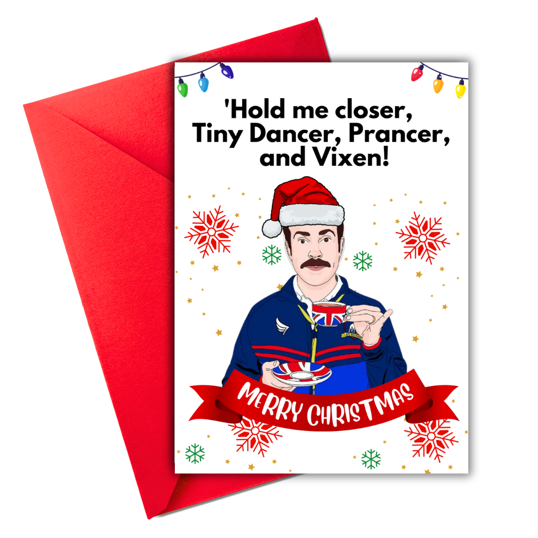 Ted Lasso Christmas Card, Ted Lasso Card, Ted Lasso Gift, ted lasso merchandise, ted lasso birthday card, ted lasso merch, roy kent, Funny Christmas Card for Work, Coworker Holiday Card, Husband Christmas Card, Boss Christmas Card