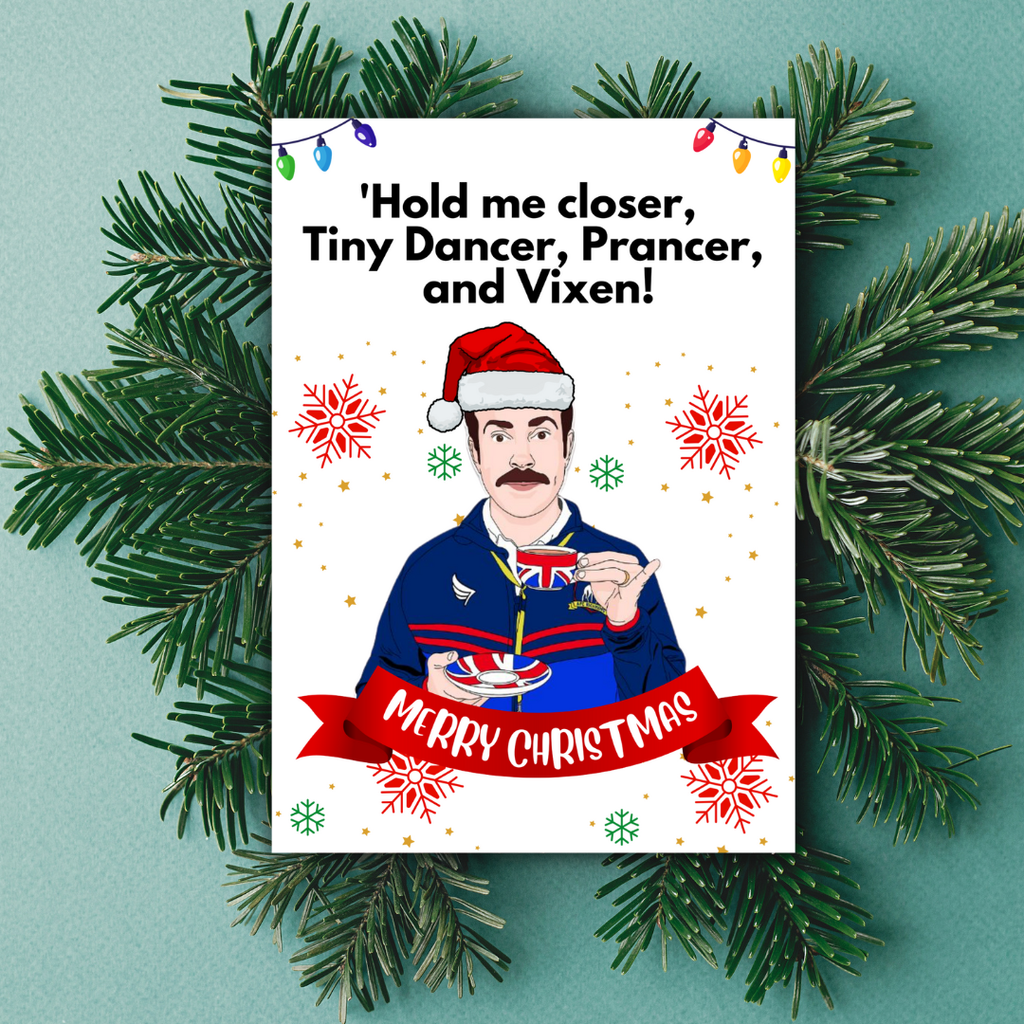 Ted Lasso Christmas Card, Ted Lasso Card, Ted Lasso Gift, ted lasso merchandise, ted lasso birthday card, ted lasso merch, roy kent, Funny Christmas Card for Work, Coworker Holiday Card, Husband Christmas Card, Boss Christmas Card