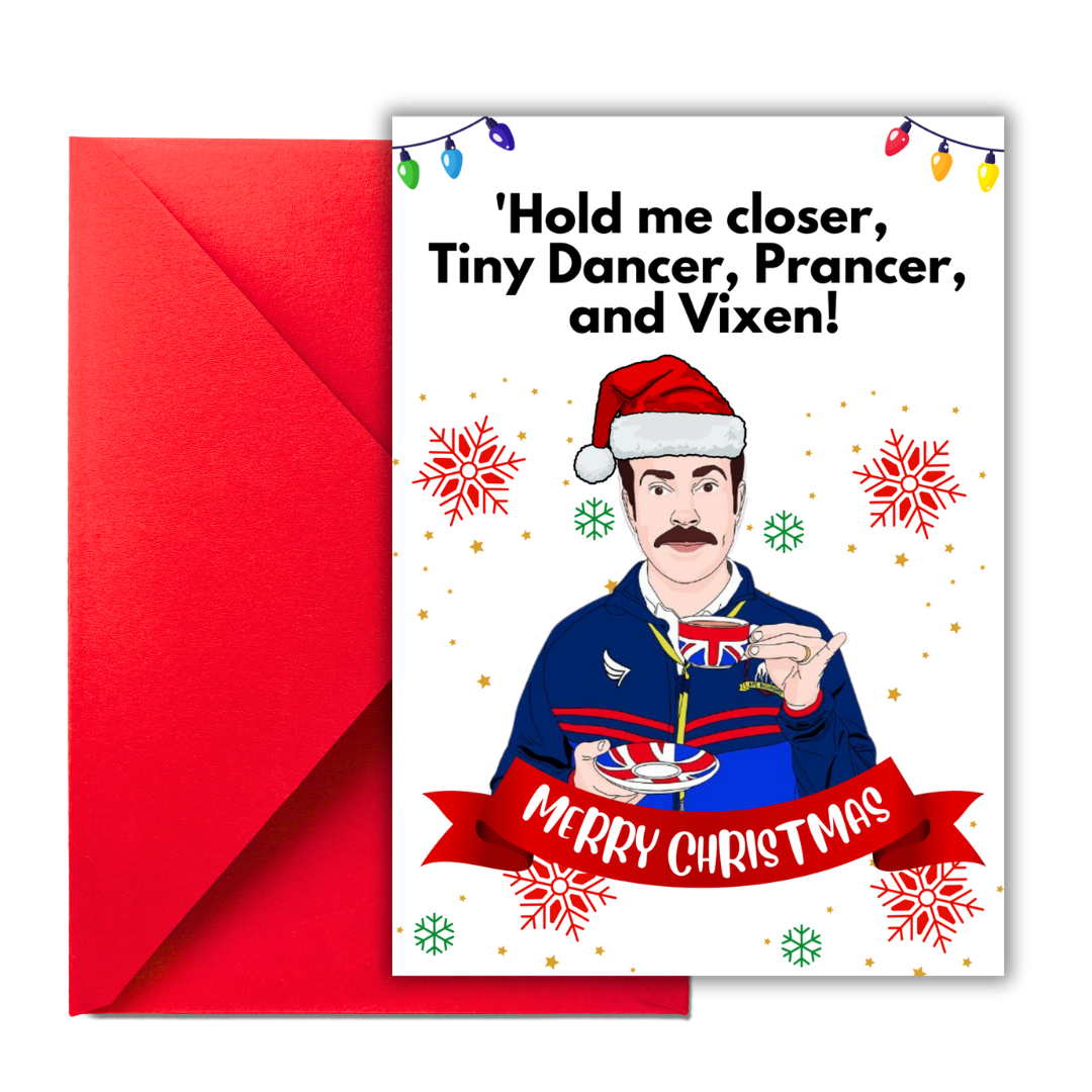 Ted Lasso Christmas Card, Ted Lasso Card, Ted Lasso Gift, ted lasso merchandise, ted lasso birthday card, ted lasso merch, roy kent, Funny Christmas Card for Work, Coworker Holiday Card, Husband Christmas Card, Boss Christmas Card