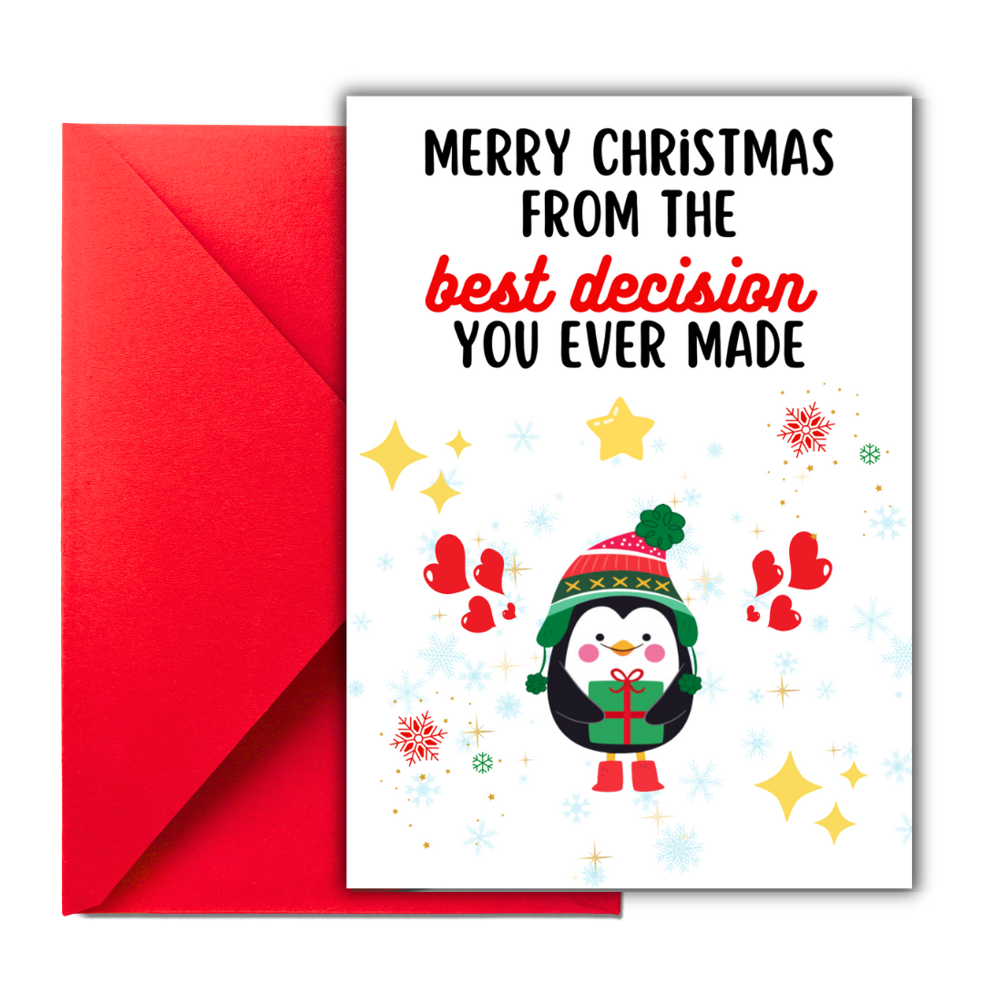 Funny Christmas Card For Boyfriend, Merry Christmas Card for Husband, Christmas Card for Wife, Partner Xmas Ex, Christmas Card for Boyfriend