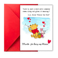 Winnie the Pooh Card, Winnie the Pooh, Winnie the Pooh Anniversary Card, winnie the pooh greeting for Wife, Boyfriend, Husband, Girlfriend